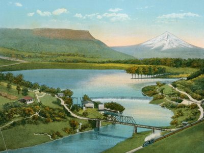 Barrage de Gold Ray, montrant Table Mountain et Rogue River - American Photographer (after)