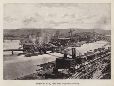Pittsburgh : Vue de Pittsburgh depuis Duquesne Incline - American Photographer (after)