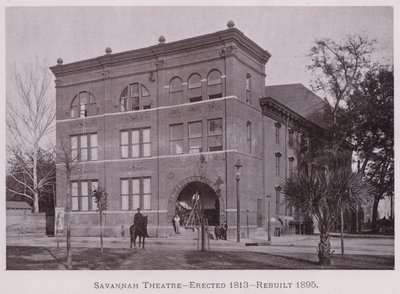 Théâtre de Savannah, érigé en 1813, reconstruit en 1895 (photo n/b) - American Photographer (after)
