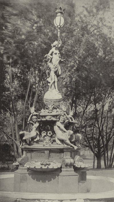 La fontaine allemande (photo n/b) - American Photographer (after)