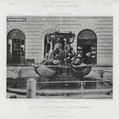 La "Fontaine de la Tortue," Piazza Tortaruga, Rome, Italie - American Photographer (after)