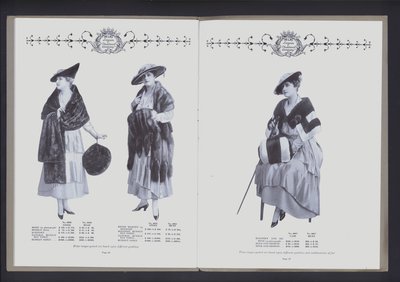Double page du Théâtre de la mode en fourrure - American Photographer (after)