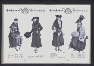 Double page du Théâtre de la mode en fourrure - American Photographer (after)