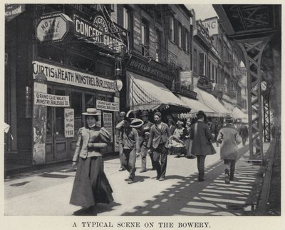 Une scène typique sur le Bowery - American Photographer