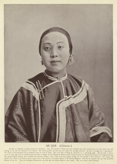 Ah Que, Chinois - American Photographer