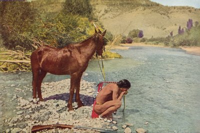 Guerrier Apache, Rio Navaho, Arizona - American Photographer