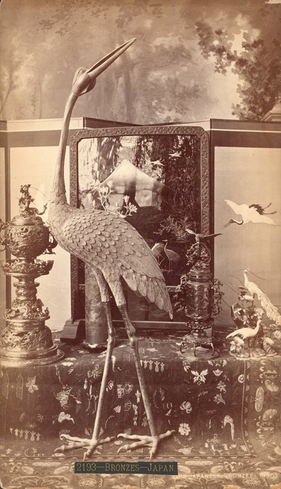 Exposition de bronzes japonais, oiseaux, Exposition internationale du centenaire, Philadelphie - American Photographer