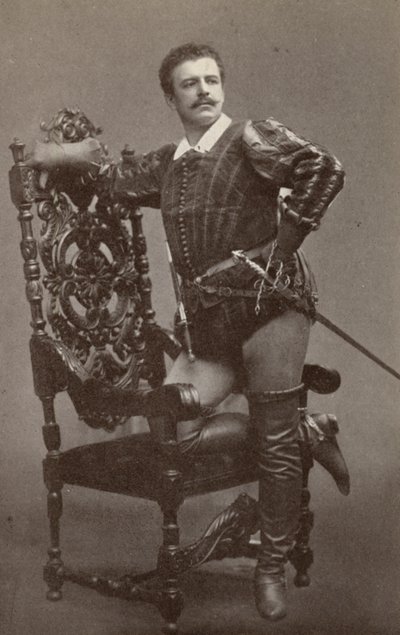 Jean de Reszke, dans le rôle de Raoul, dans "Les Huguenots" (photo n/b) - American Photographer