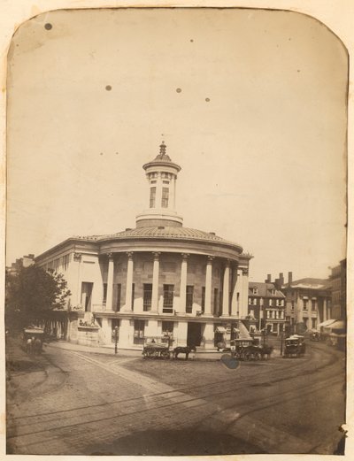 Bâtiment de la Bourse des marchands, 3e rue à Walnut, vers 1859 - American Photographer