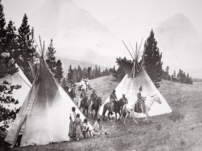 Camp de tipis amérindiens, Montana, vers 1900 - American Photographer