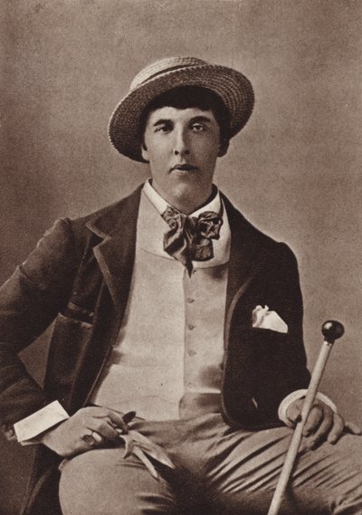 Oscar Wilde, poète et dramaturge irlandais, en Amérique (photo n/b) - American Photographer