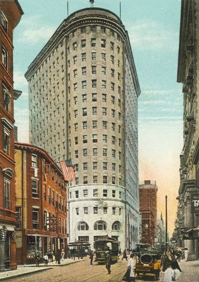 Providence, Rhode Island : Turks Head Building et Westminster Street (photo couleur) - American Photographer