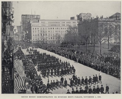Manifestation pour la monnaie saine ou parade des hommes d