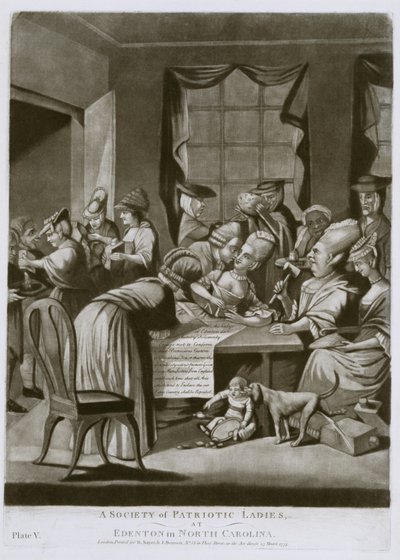 Une société de dames patriotiques, à Edenton, en Caroline du Nord - American School