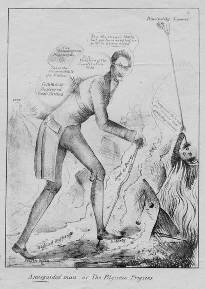 Un homme égaré, ou, Le progrès des pèlerins - American School