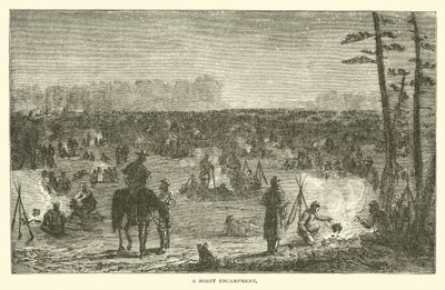 Un campement de nuit, décembre 1862 - American School