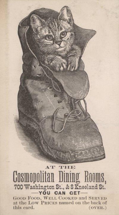 Publicité pour les salles à manger Cosmopolitan (litho) - American School