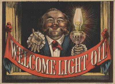 Publicité pour Welcome Light Oil - American School