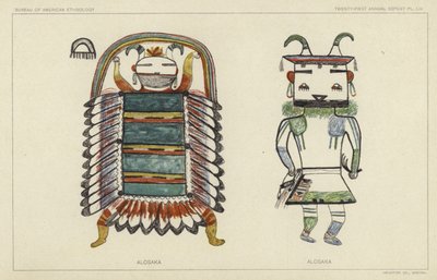 Alosaka (colour litho) - American School