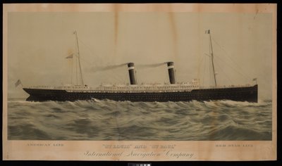 American Line St Louis et St Paul Red Star Line International Navigation Company - American School