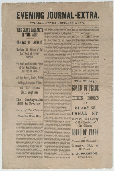 Article du Chicago Evening Journal-Extra concernant l