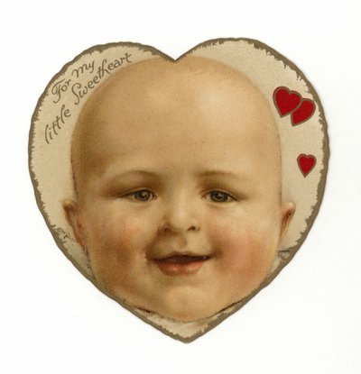 Visage de bébé dans un cœur - American School