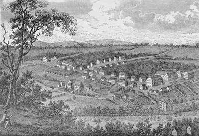 Bethléem, une colonie morave en Pennsylvanie, de 