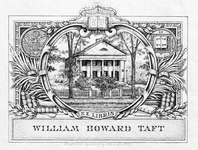 Ex-libris du président William H. Taft (1857-1930) 1909 (impression) - American School