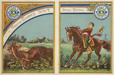 Garçon se forçant à cheval - American School