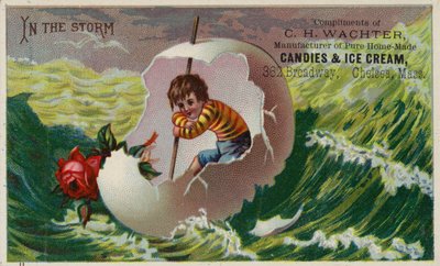 Garçon chevauchant les vagues dans une coquille d