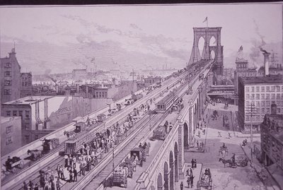 Pont de Brooklyn juste après la cérémonie d