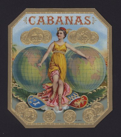 Cabanas, étiquette de cigare - American School