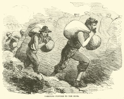 Transport de poudre à la mine, juillet 1864 - American School
