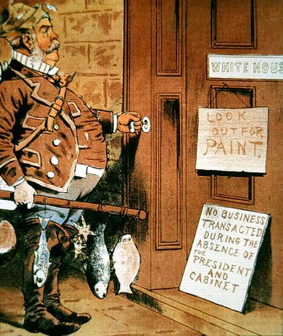 Caricature du président Chester A. Arthur du magazine 