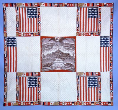 Quilt du centenaire, Massachusetts, 1876 - American School