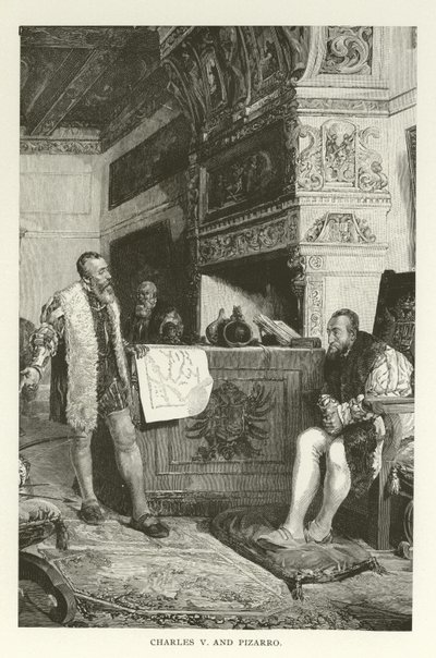 Charles V et Pizarro - American School