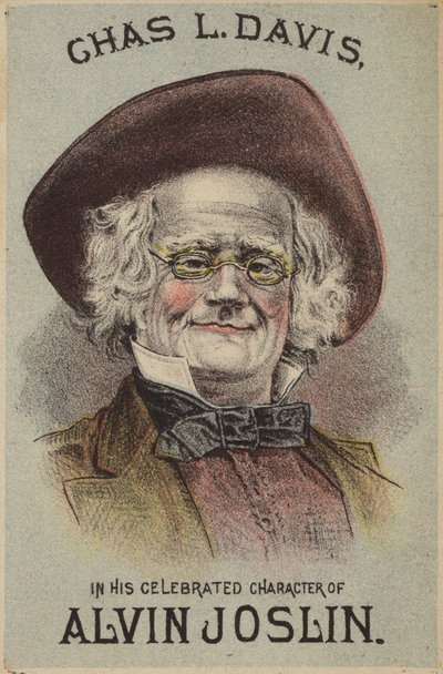 Chas L Davis dans son célèbre personnage d