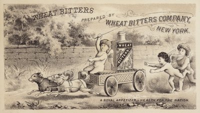 Chérubins faisant la course avec un chariot - American School