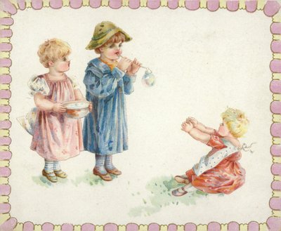 Enfants soufflant des bulles - American School