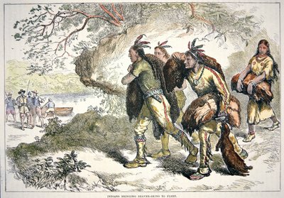 Commerçants de fourrures coloniaux - American School