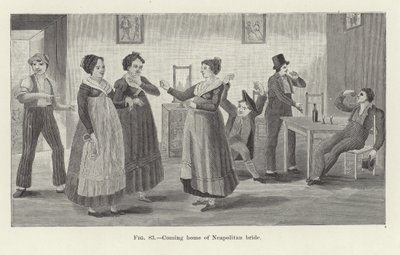 Retour à la maison de la mariée napolitaine - American School
