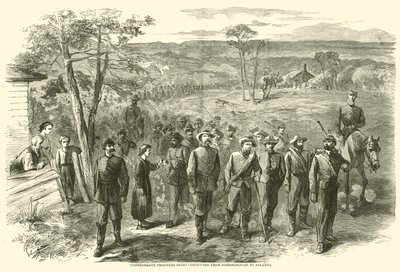 Prisonniers confédérés conduits de Jonesborough à Atlanta, septembre 1864 - American School