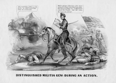 Général de milice distingué pendant une action - American School