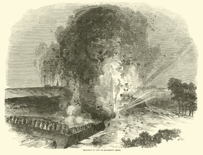 Explosion du fort sur le front de McPherson, juin 1863 - American School