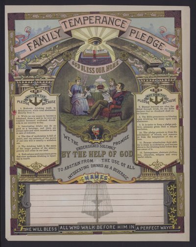 Engagement de tempérance familiale - American School