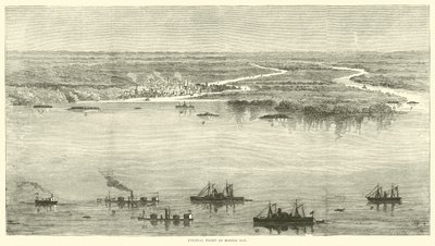 Flotte fédérale dans la baie de Mobile, août 1864 - American School