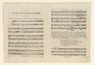 Première édition de la partition de "The Star Spangled Banner. A Patriotic - American School