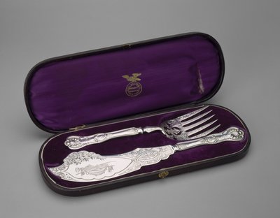 Couteau et Fourchette à Poisson avec Étui - American School