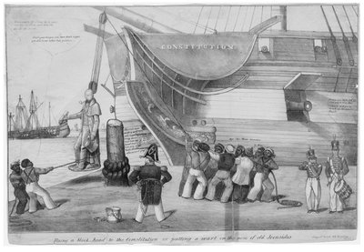 Fixer une tête de bois à la Constitution, ou, Mettre une verrue sur le nez du vieux Ironsides - American School