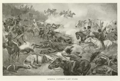 Dernière résistance du général Custer - American School
